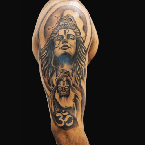 Adiyogi Shiva Tattoo by Mukesh Waghela Best Tattoo Artist in Goa At Moksha  Tattoo Studio Goa India. - Best Tattoo Studio Goa, Safe, Hygienic - Moksha  Tattoo