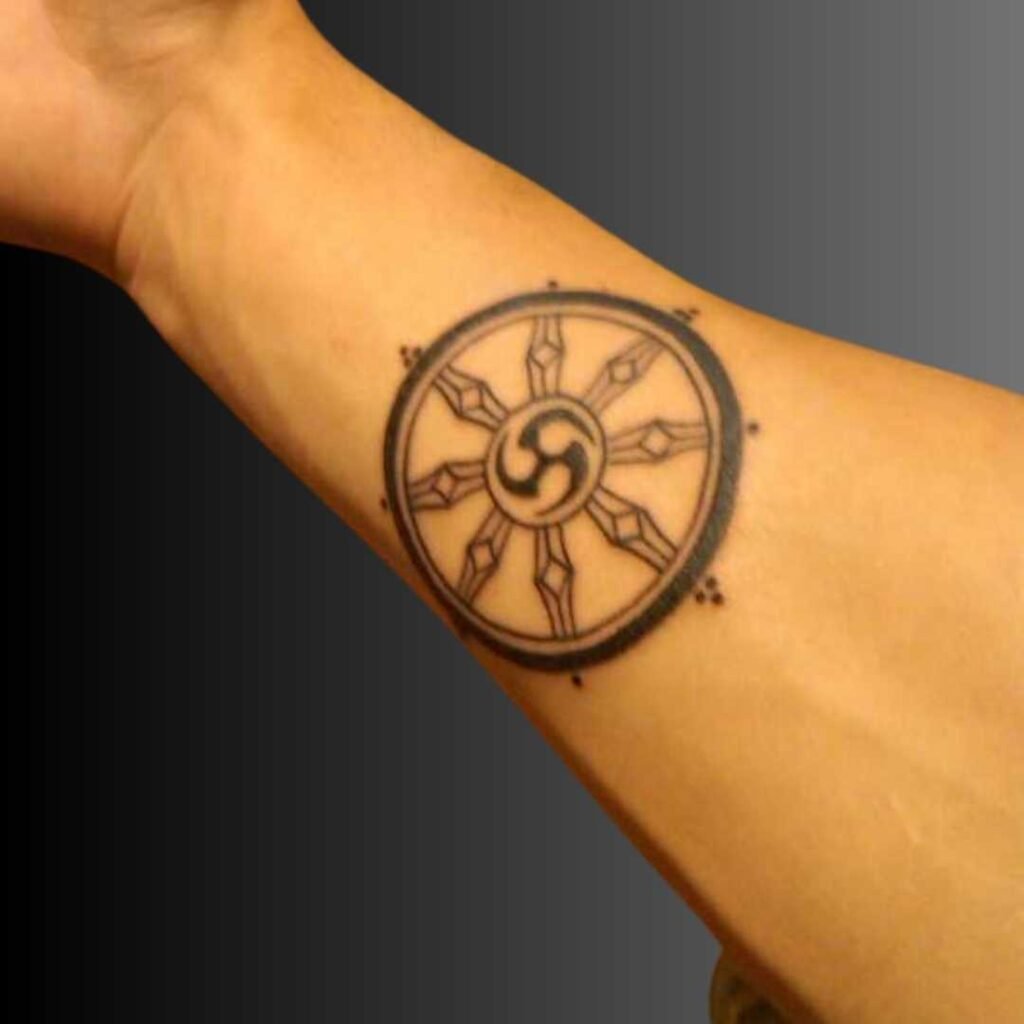 Dharma Wheel Tattoo