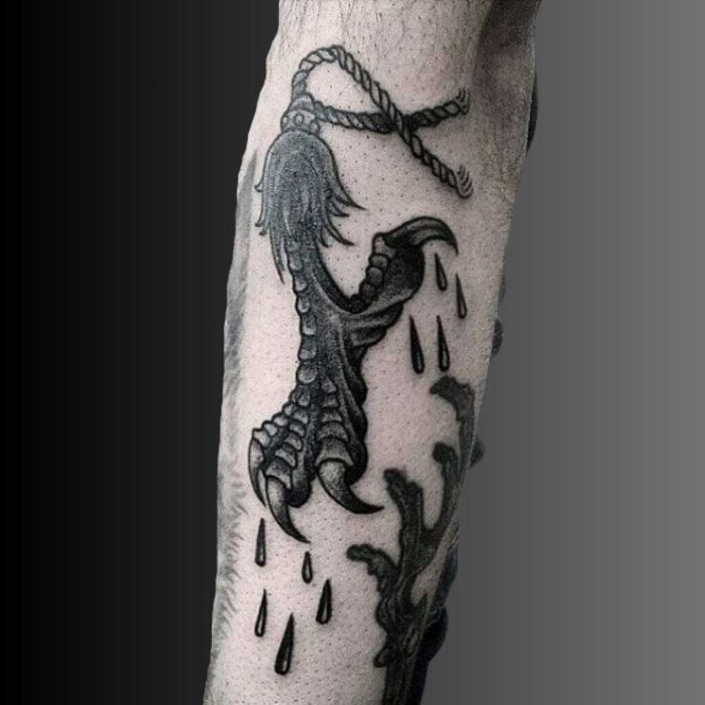 Amazon.com : Oottati 6 Sheets Black Flying Dragon Claw Totem Arm Temporary  Tattoo Stickers Fake Tattoos That Look Real and Last Long : Beauty &  Personal Care