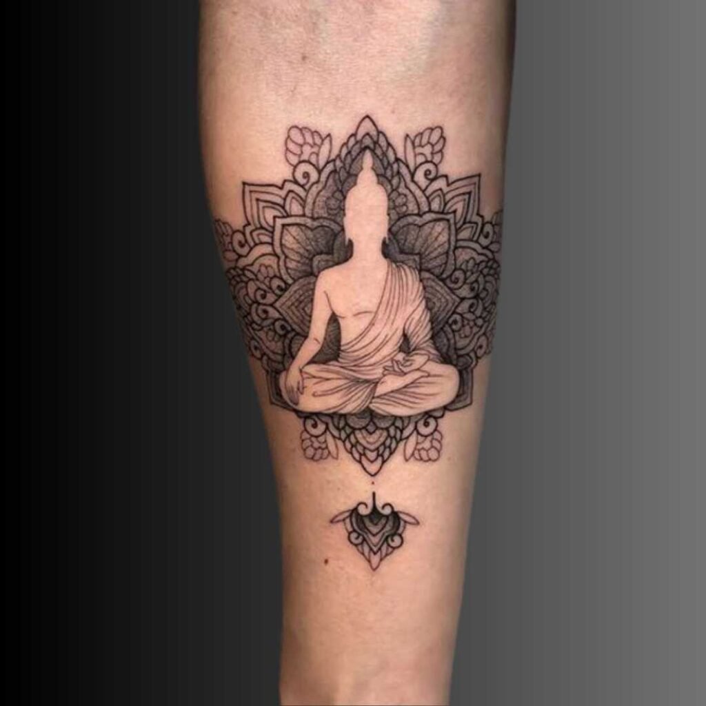 Meditating Buddha Tattoo Design